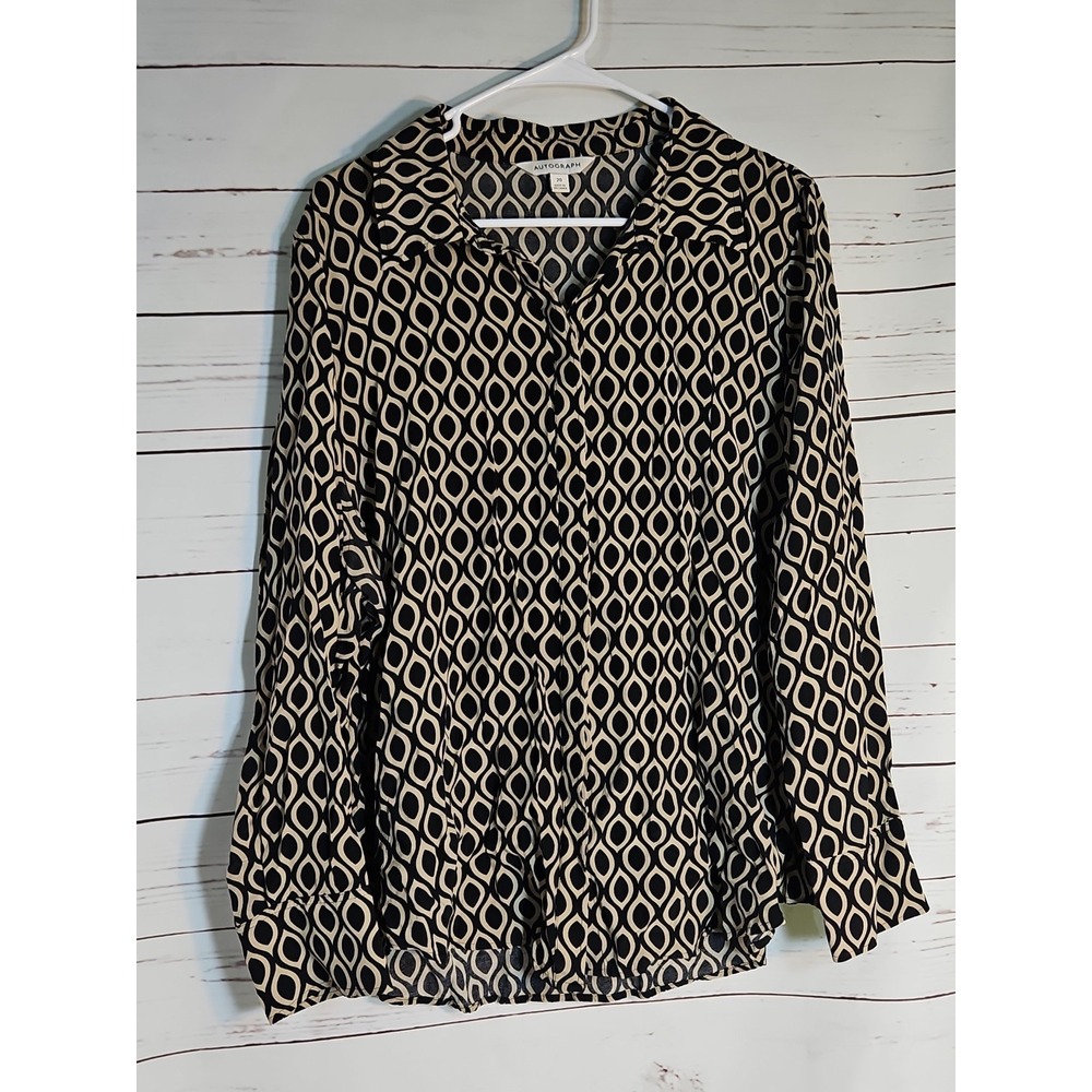 AUTOGRAPH GEOMETRIC Long Sleeves Size 20